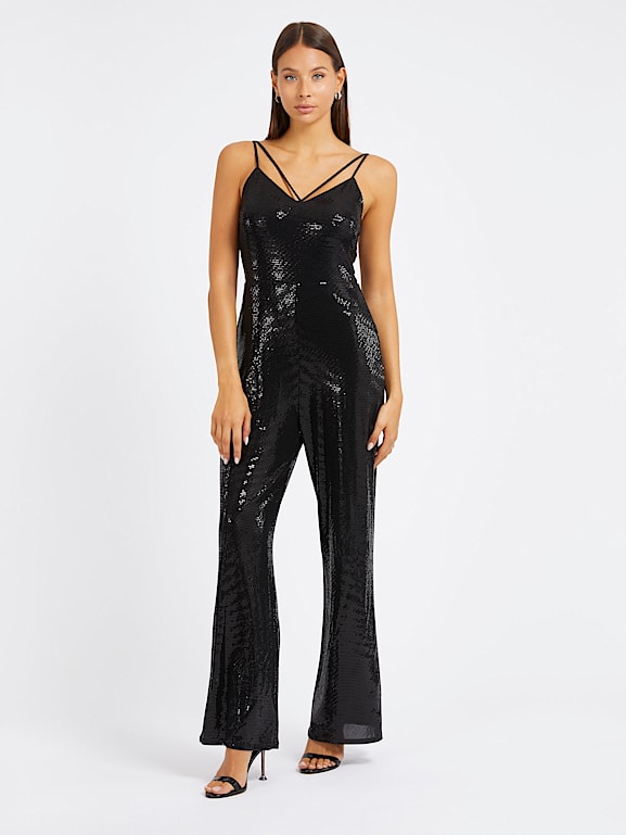 Sequins flare jumpsuit
