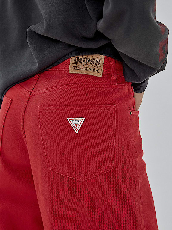 GUESS Pantalon large taille moyenne