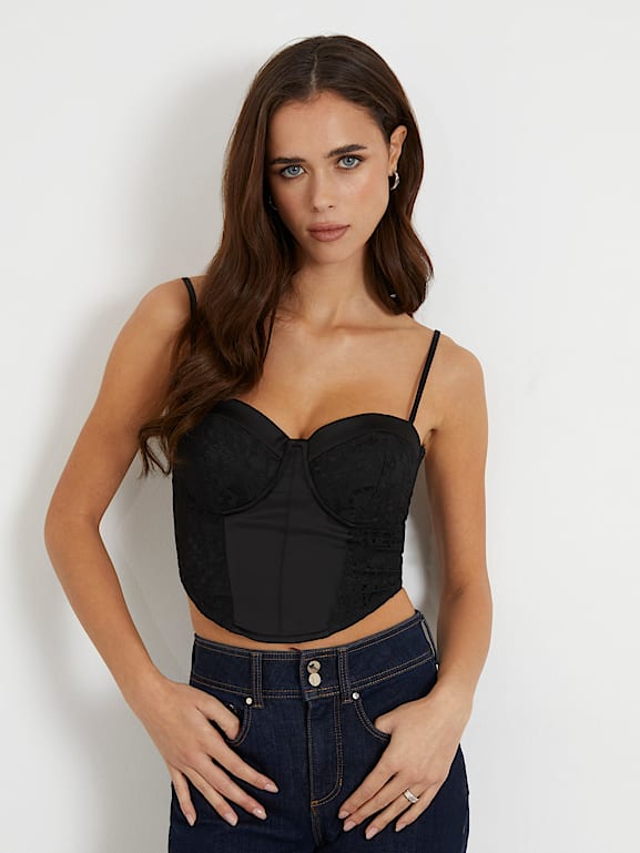 Top bustier risca diplomática - Tops e corsolete - BSK Teen