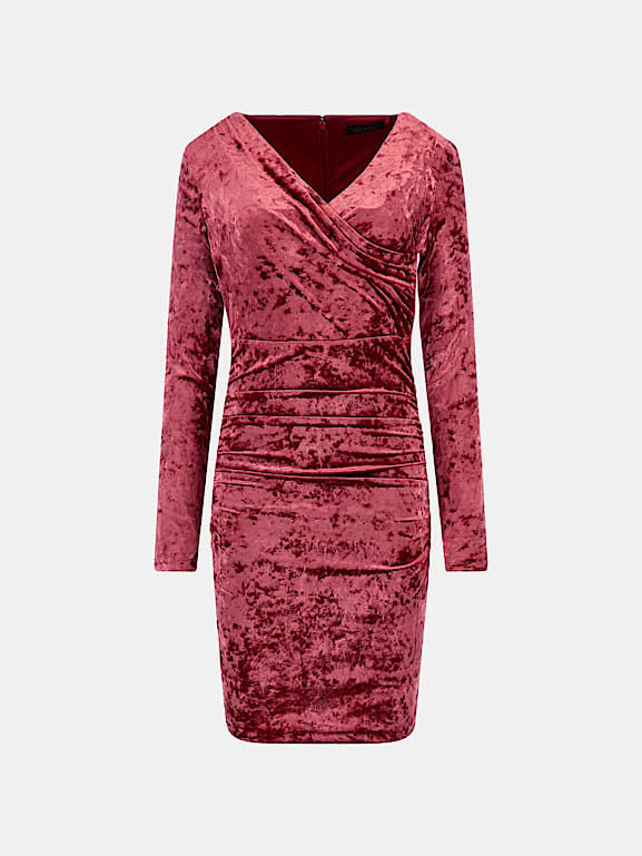 GUESS Bodycon velvet mini dress Women