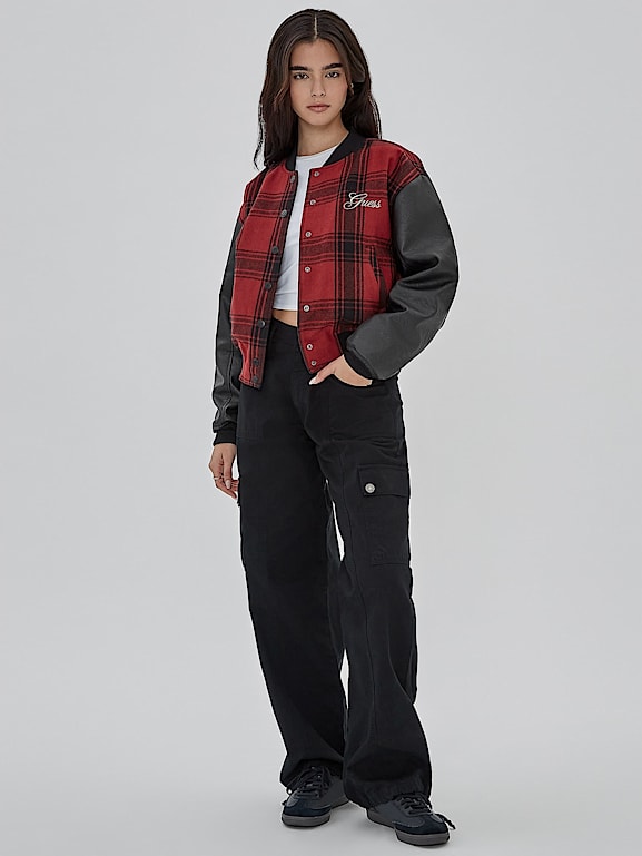 Guess best sale plaid jacket