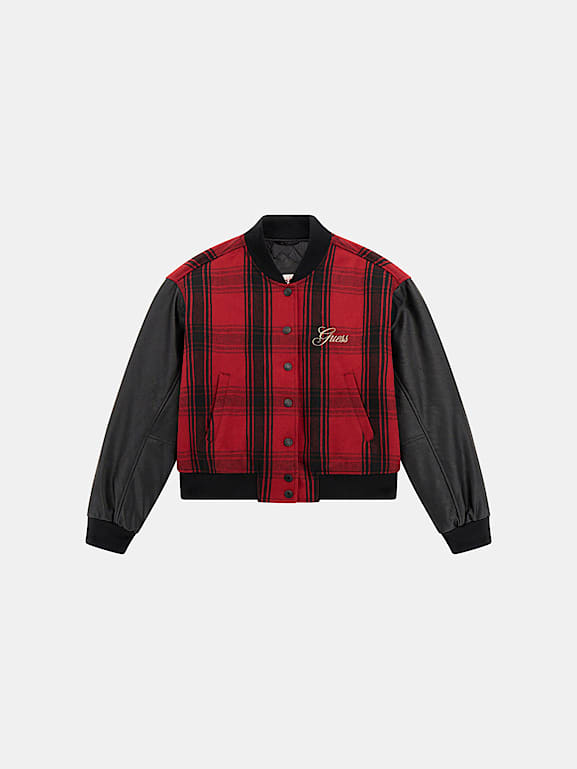 Plaid bomber jacket mens shop