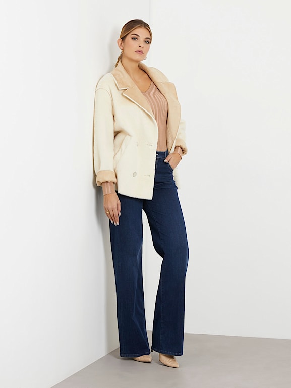 GUESS Faux fur jacket Women