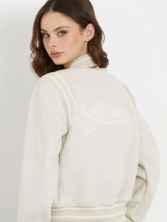 Guess bomber jacket womens discount