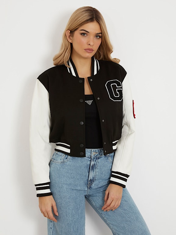 GUESS Patch bomber jacket Women