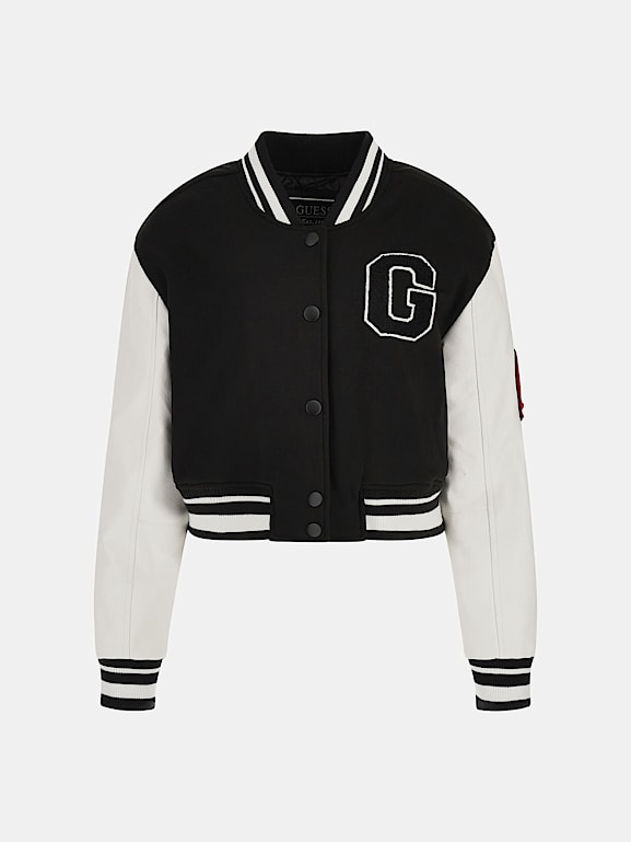 GUESS Patch bomber jacket Women