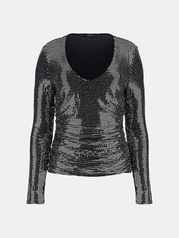 GUESS Top met lovertjes Dames