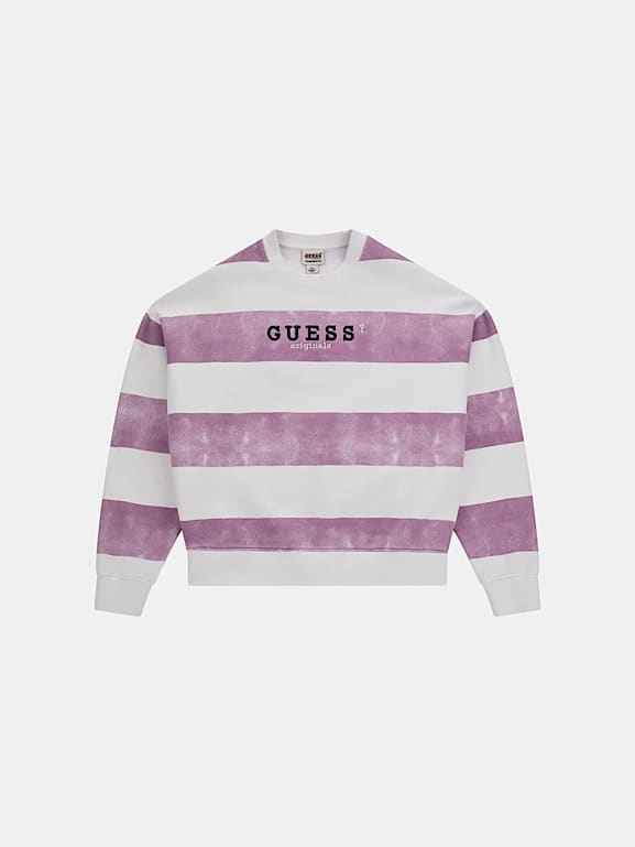 Guess striped sweatshirt store