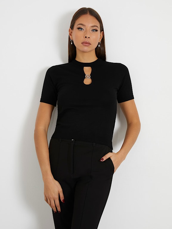 Womens cut best sale out sweater