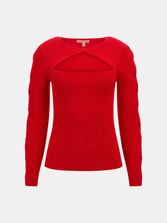 Guess red jumper outlet