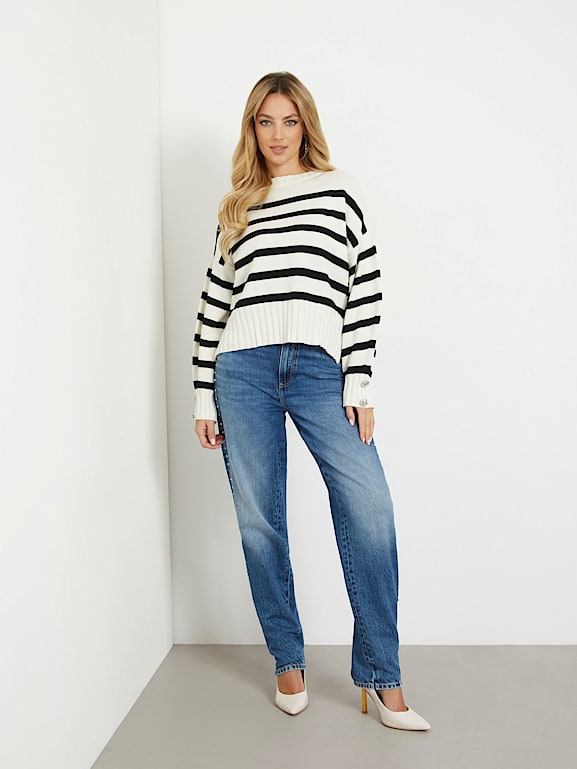 Pull guess rayé deals