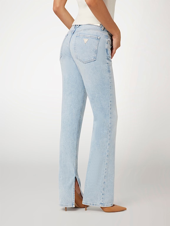 GUESS Mid rise flare denim pant Women