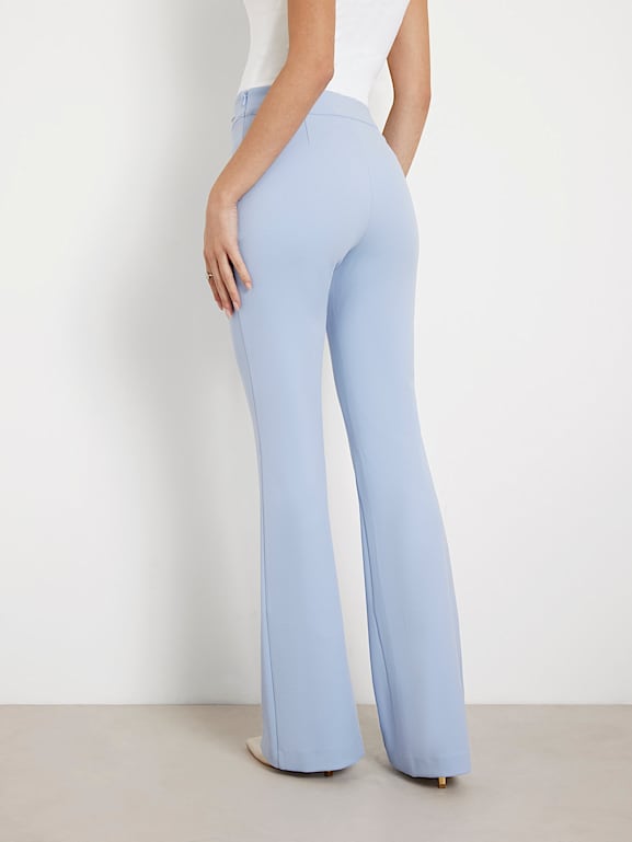 Light blue flare pants hot sale