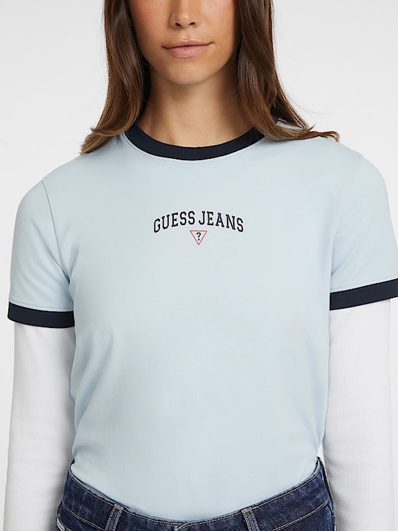 Classic Signature T shirt Kad n GUESS Jeans