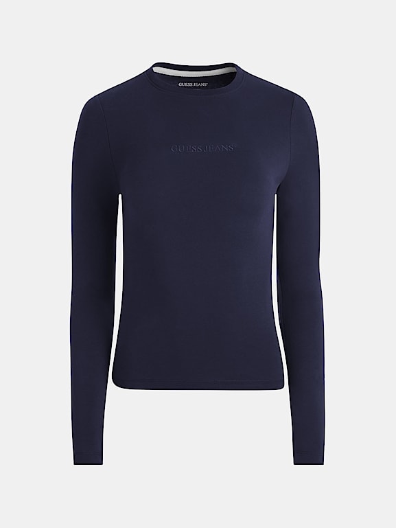 Camiseta guess manga larga mujer outlet