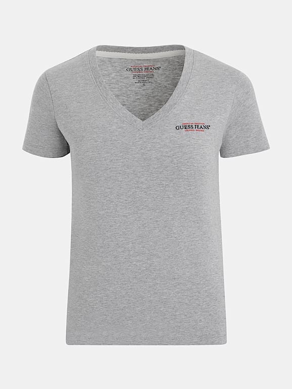 Mini American Tradition V yaka T shirt Kad n GUESS Jeans