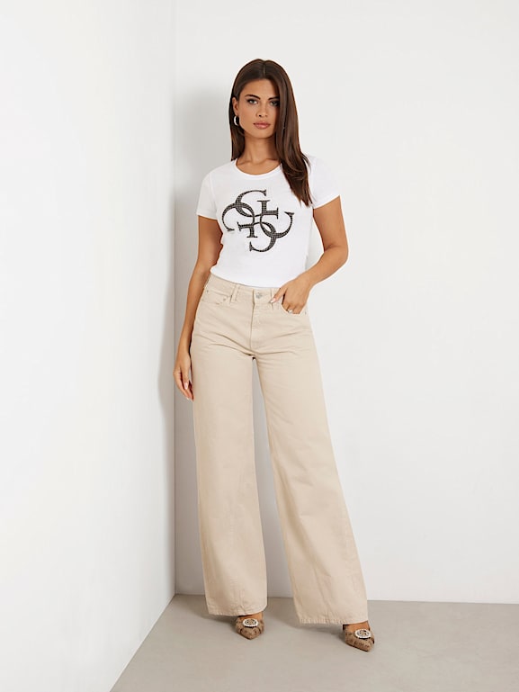 T shirt guess blanc femme new arrivals