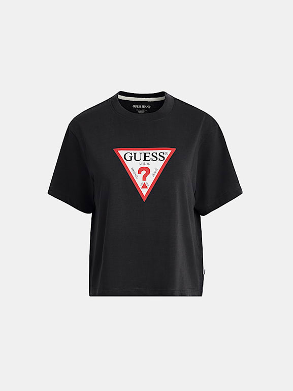 Boxy Iconic T shirt Kad n GUESS Jeans