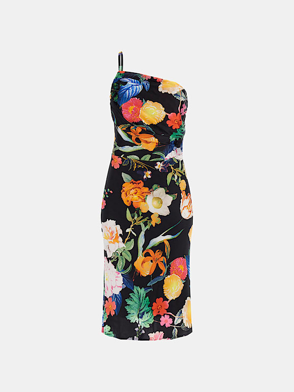 GUESS Halflange jurk met bloemenprint Dames