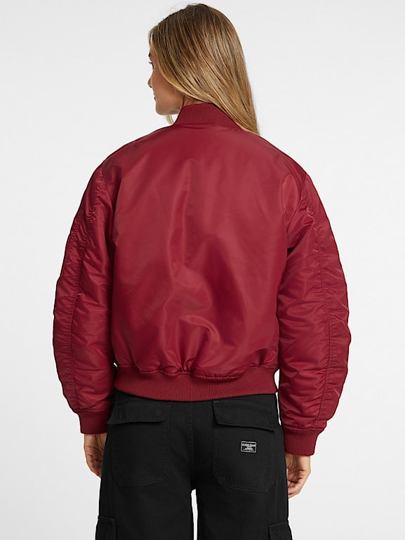 Nylon Bomber Jacket Women GUESS Jeans