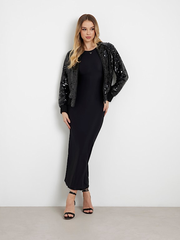 Guess sequin bomber jacket 2025