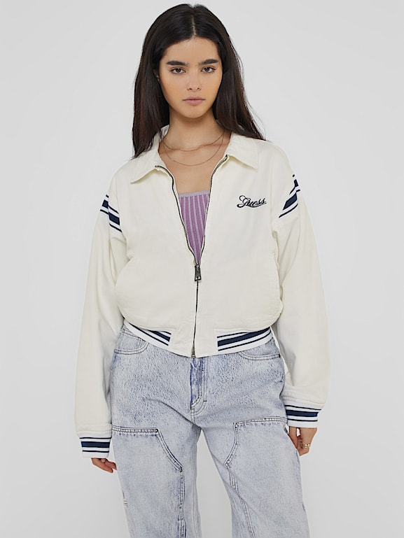 GUESS Originals Back embroidery cropped jacket Women