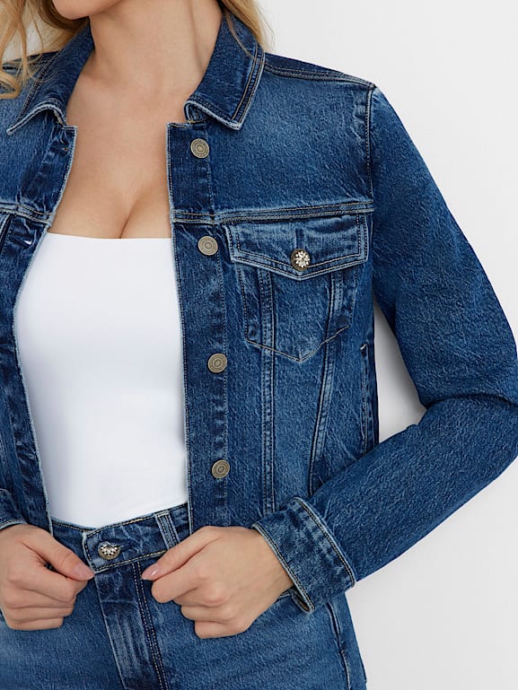 GUESS Veste en jean classique Femme