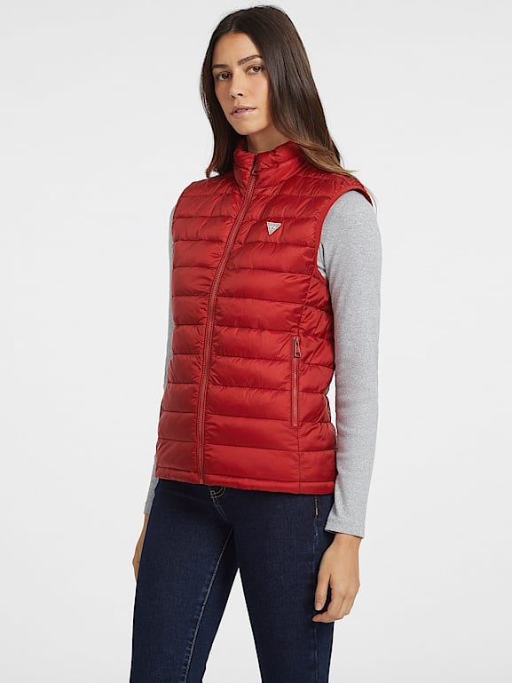 Nylon Puffer Vest Women GUESS Jeans