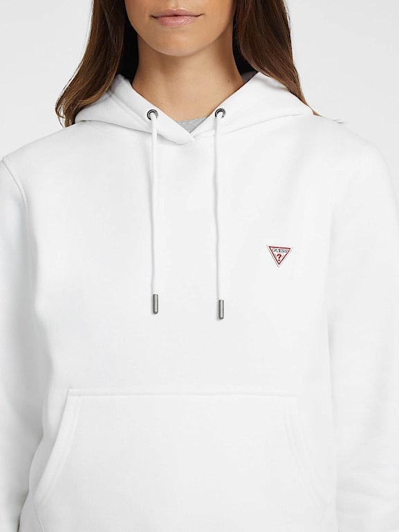 Guess white hoodie women's sale