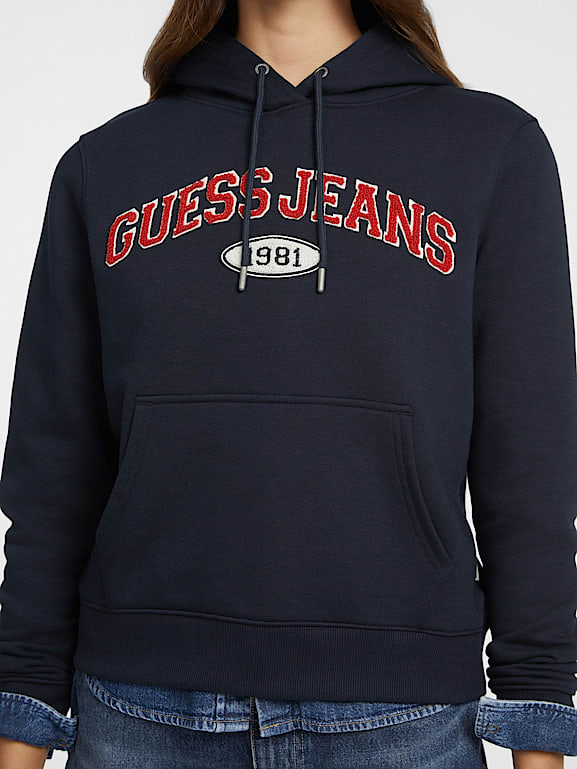Chenille logo hoodie outlet