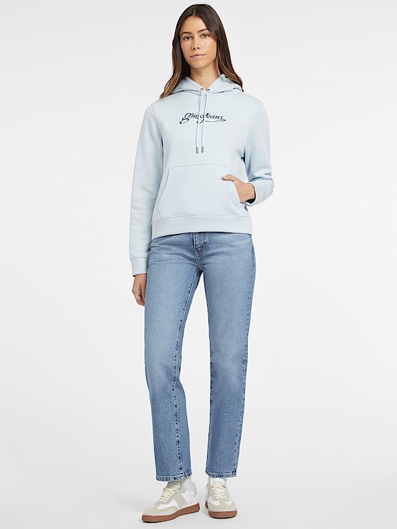 California Embroidered Hoodie Women GUESS Jeans