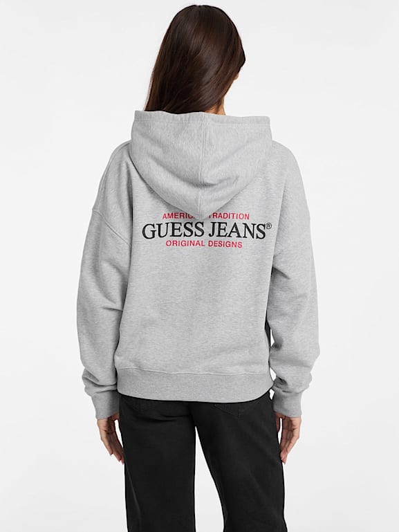 Boyfriend jeans and hoodie top