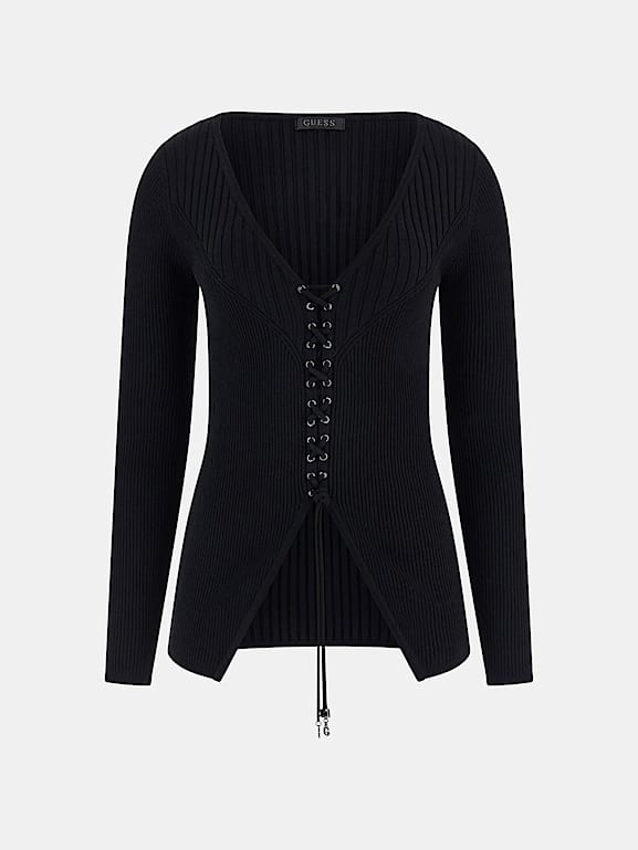 GUESS Lace up cardigan