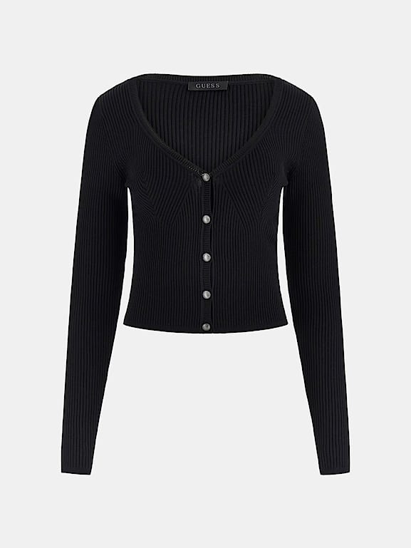 Guess black cardigan clearance