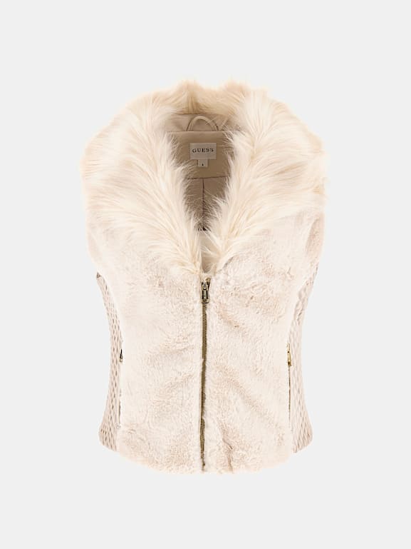 GUESS® Faux-fur vest Women