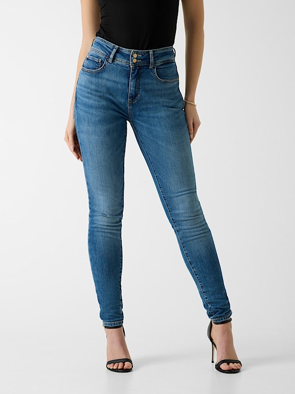 Jeans RIFLE UP-FIT Skinny Élastique Pour Femme - Neuf Avec Étiquette - Taille Normalisée