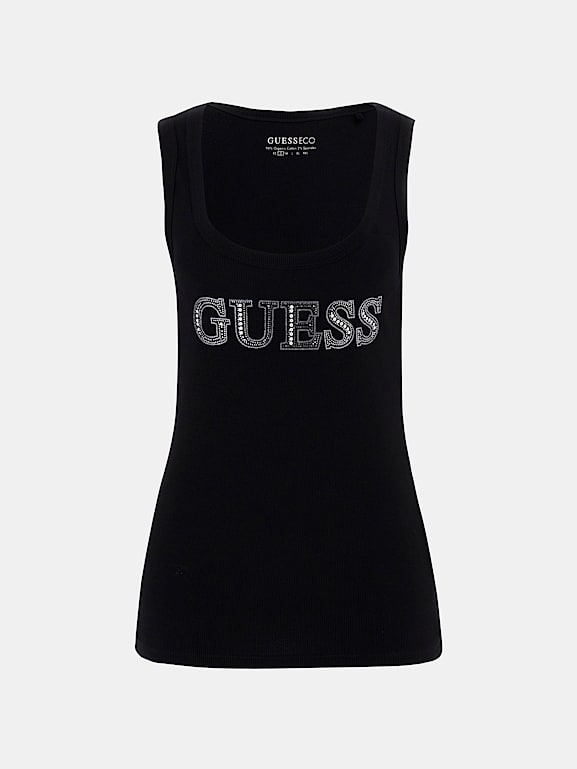 GUESS® Stretch logo tank top Women