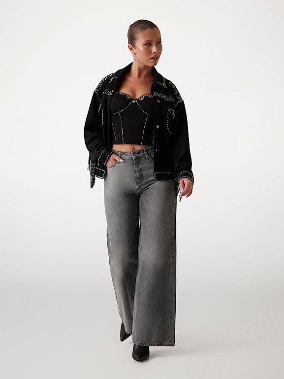 トップス tutom GUESS® Gorsetowy top z syntetycznego zamszu Kobieta
