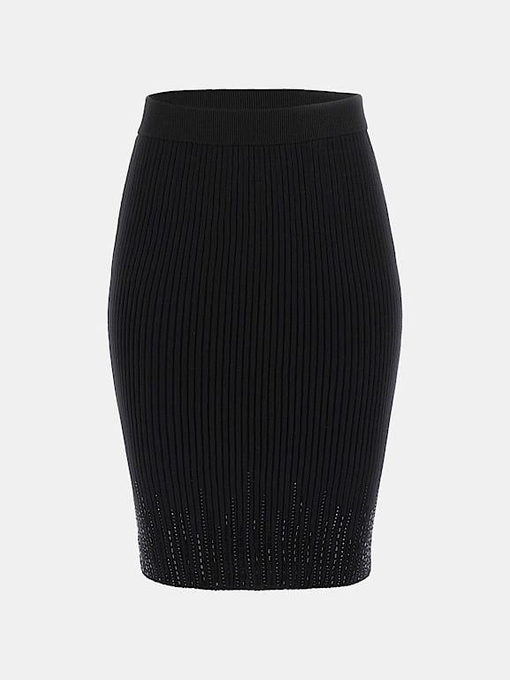 GUESS Rhinestone mini skirt Women