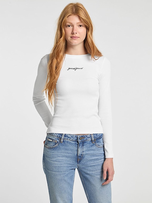 Crewneck Logo Tee Women GUESS Jeans