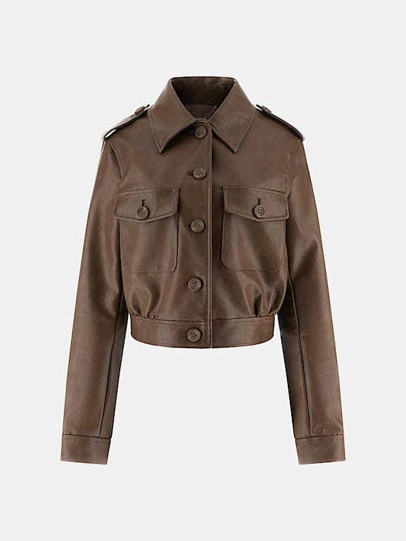 まぁ.♡さん専用★新品未使用★Faux leather crop jacket NWT ZARA Faux Leather Cropped Moto Jacket S | eBay