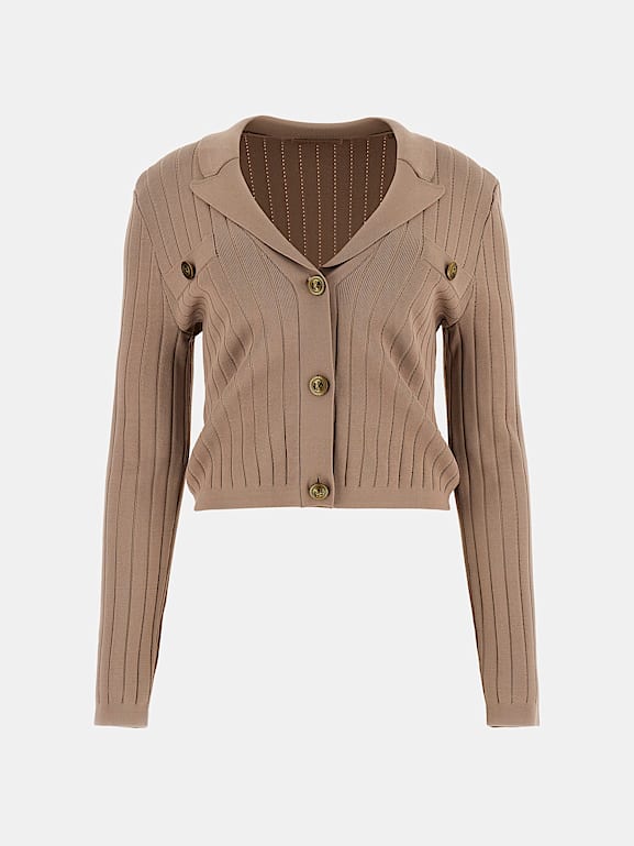 GUESS® Rib-knit cardigan jacket Women