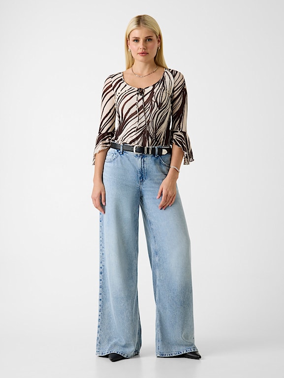 Haut Femme Imprimé Zèbre Cruz Wear By Natori - 100% Rayon - Taille S - Neuf Sans étiquettes