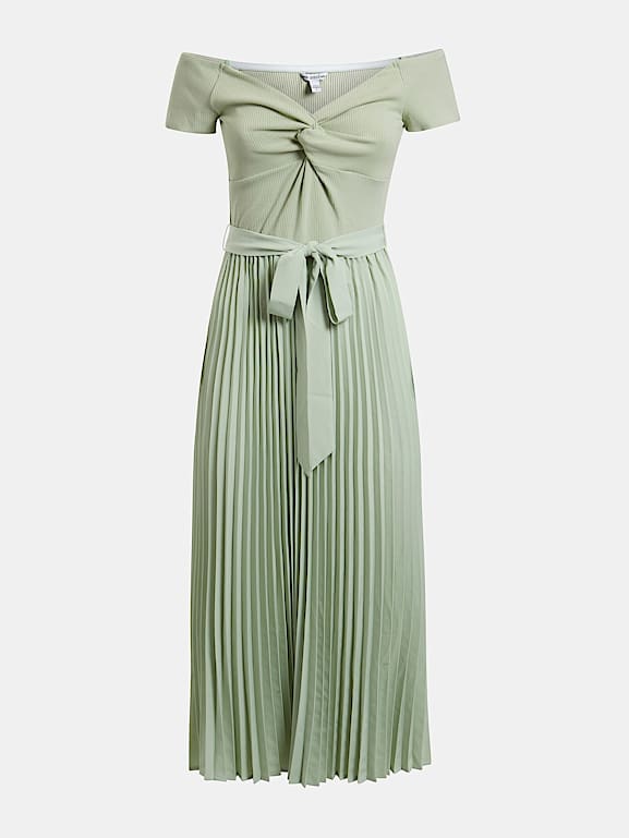 Pleated sweater dress on sale
