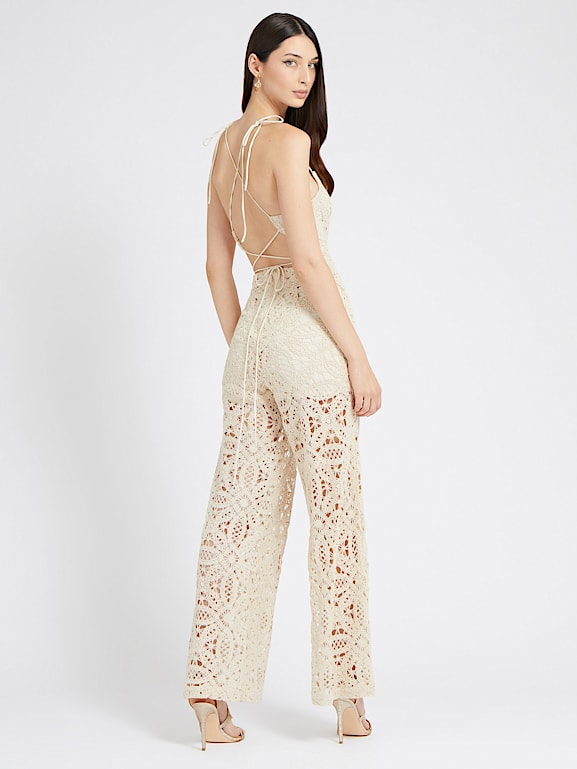 Guess lace jumpsuit best sale