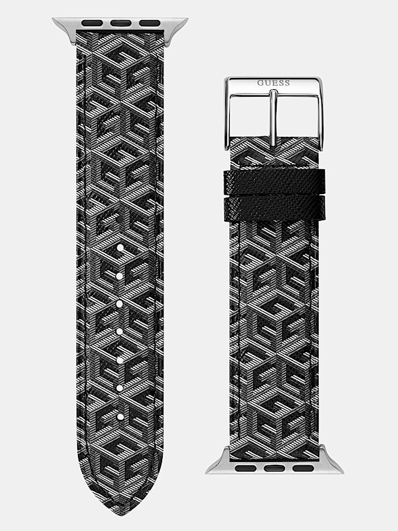 GUESS Apple Watch all over logo strap Men