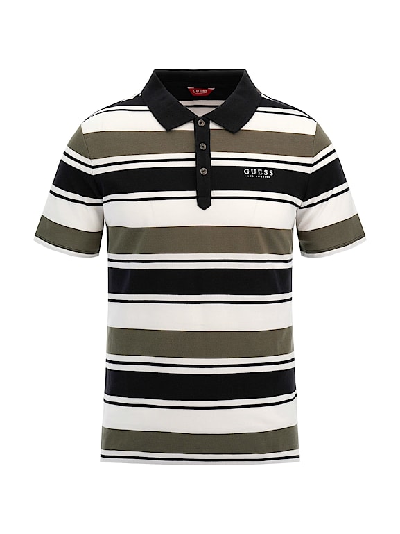 All over striped polo