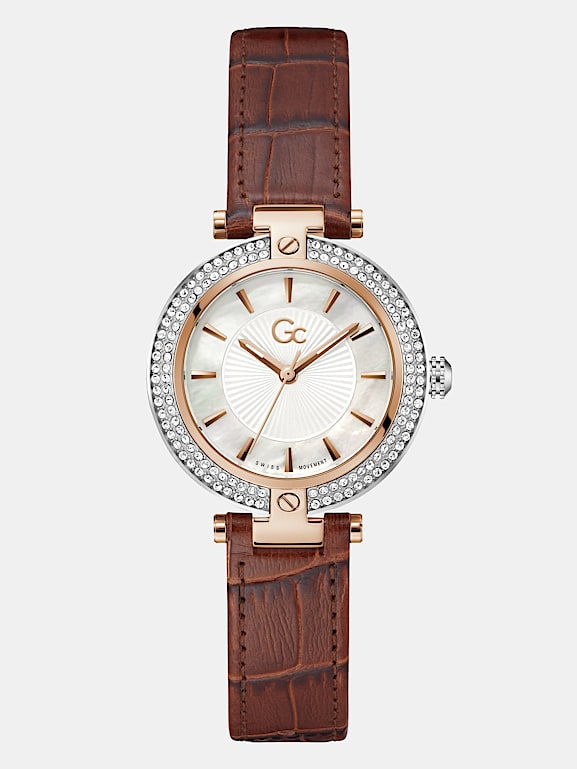 Marciano by GUESS GC leather analogue watch Women