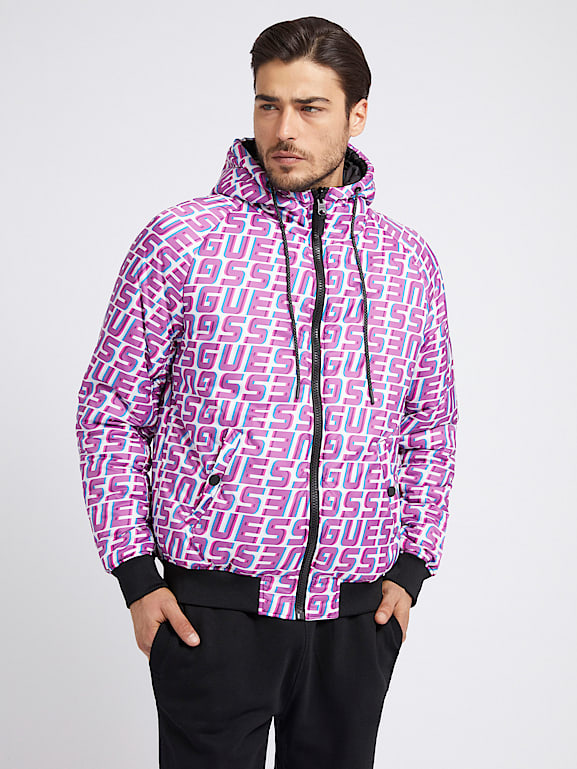 Guess reversible puffer jacket hot sale