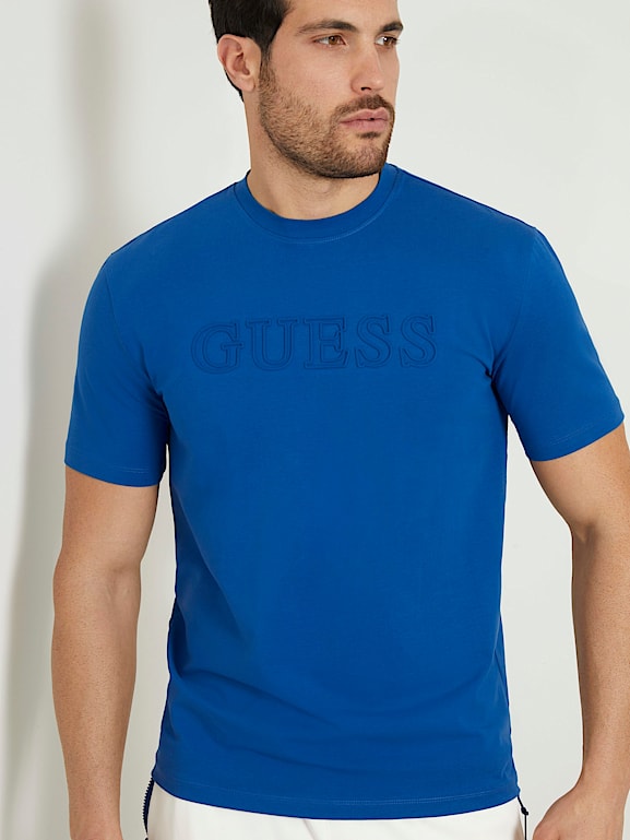 Royal blue guess shirt store